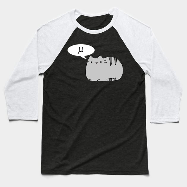 Mu Cat Baseball T-Shirt by SolarCrush